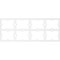 Ekena Millwork Set of Four Panels for 94 1/2"W x 36 1/4"H Fleming Fretwork Wainscot Wall Paneling WPKP18X01X47FMG - alternate 4
